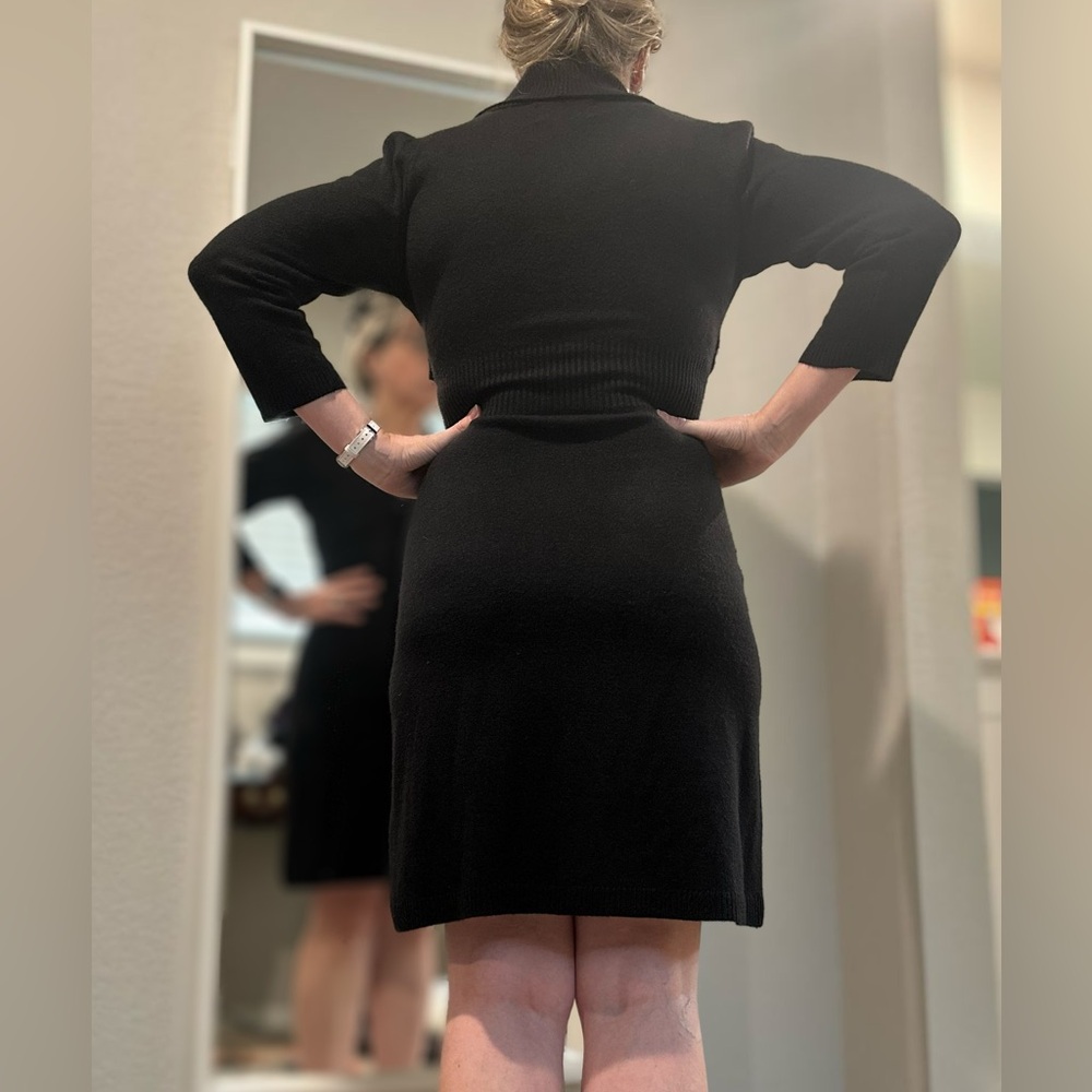 Black Sweater Dress - Picture 9 of 9